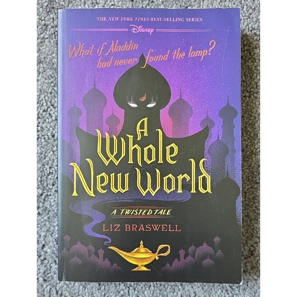 Disney Twisted Tale A Whole New World Book – Aladdin Retelling – Like New
